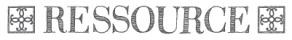 Logo Ressource, peinture authentique